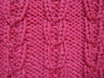 linked ribs knitting pattern